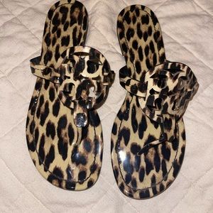 TORY BURCH MILLER Sandals - Leopard, Patent Leather